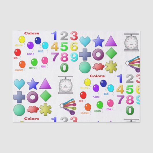 Decoratief baby tissuepapier (Voorkant)