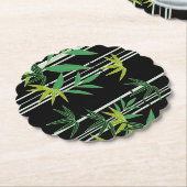 Decoratief bamboe patroon kartonnen onderzetters (Gekanteld)