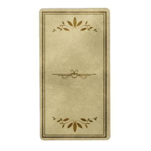Decoratief blad Apothecary Label