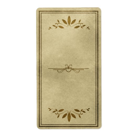 Decoratief blad Apothecary Label (Voorkant)