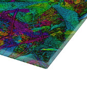 Decoratief Blauw en Paarse Snijplank (Hoek)