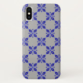 Decoratief blauw ontwerp Case-Mate iPhone case (Achterkant)