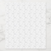 Decoratief, Bleek grijs Wijn Etiket (Enkel label)