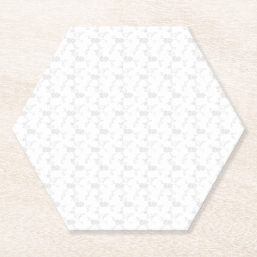 Decoratief, Bleekgrijs Kartonnen Onderzetters (Voorkant)