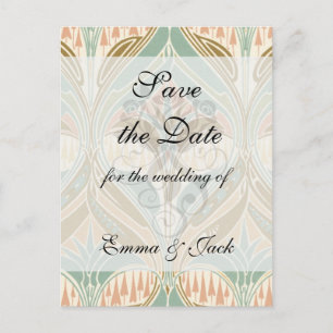 decoratief blisspatroon aankondigingskaart