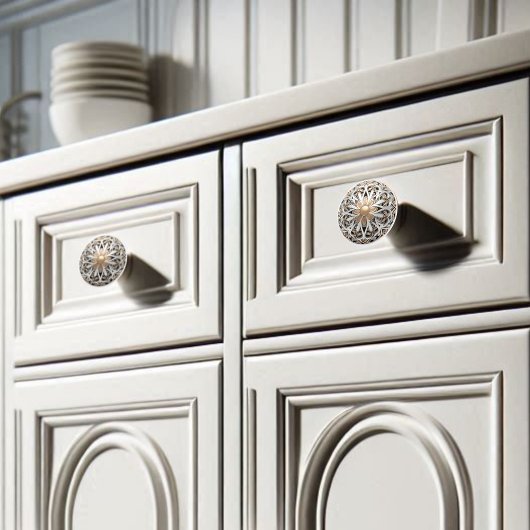 Decoratief  Bloemen Scrollwork Orb Keramische Knop