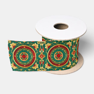 Decoratief bloemensieraden kerst satijnen lint