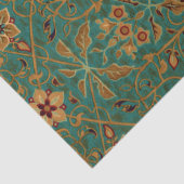 decoratief bloementapijt patroon tissuepapier (Detail)