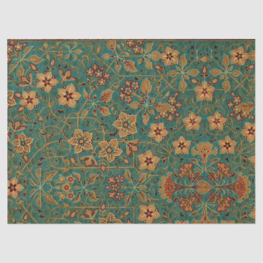 decoratief bloementapijt patroon tissuepapier (Voorkant)