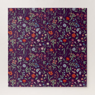 Decoratief bloemig naadloos patroon. legpuzzel