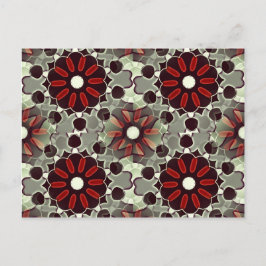 Decoratief bloempatroon briefkaart