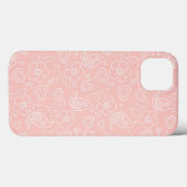 Decoratief bloempatroon Case-Mate iPhone case (Achterkant (horizontaal))