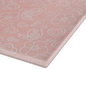 Decoratief bloempatroon snijplank (Hoek)