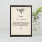 Decoratief  boek save the date (Staand voorkant)