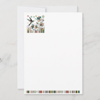 decoratief briefpapier kaart