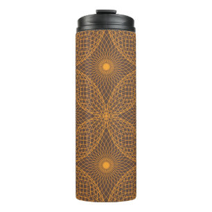 Decoratief, chic, abstract mandala-stijlpatroon thermosbeker