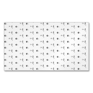 Decoratief, donkergrijs, houtskool magnetisch visitekaartje