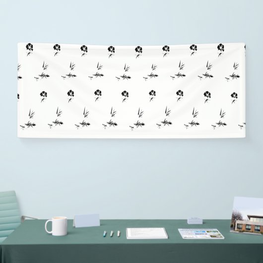 Decoratief, donkergrijs, houtskoolbanner spandoek (Beurs)
