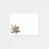 Decoratief Elegant Merry-kerstscript Post-it® Notes (Voorkant)