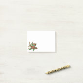 Decoratief Elegant Merry-kerstscript Post-it® Notes (Op bureau)
