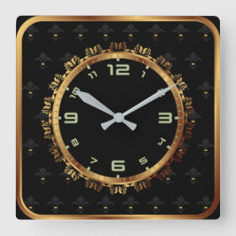 Decoratief elegant vierkante klok