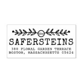 Decoratief element Rustisch terugkeeradres Zelfinktende Stempel (Design)