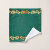 Decoratief Emerald Green Bad Handdoek (Wasdoekje)