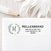 Decoratief etiket van het Grote Adres. (Insitu)