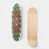 Decoratief Floral Artwork Skateboard (Voorkant)
