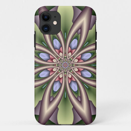 Decoratief Floral Kaleidoscoop Case-Mate iPhone Case (Achterkant)