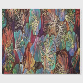 decoratief Floral Patroon Cadeaupapier (Vlak)