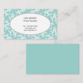 Decoratief Floral Pattern Sjabloon Visitekaartje (Voorkant / Achterkant)