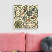 Decoratief Floral Persiaans teile design Canvas Afdruk (Insitu (Woonkamer))