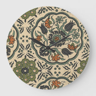 Decoratief Floral Persiaans teile design Grote Klok