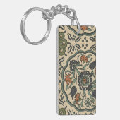 Decoratief Floral Persiaans teile design Sleutelhanger (Voorkant Links)
