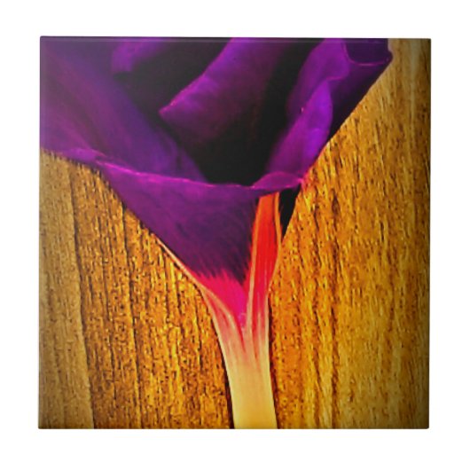 Decoratief Floral Tile Tegeltje (Voorkant)