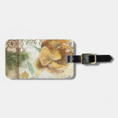 Decoratief fresco-ontwerp met Wereldbol ventilator Bagagelabel (Voorkant horizontaal)