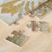 Decoratief fresco-ontwerp met Wereldbol ventilator Legpuzzel (Zijkant)