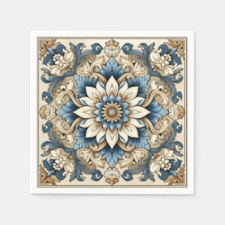  decoratief gebladerte ontwerp servet