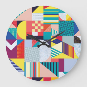 Decoratief geometrisch: Abstract patroon. Grote Klok