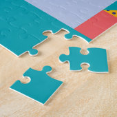 Decoratief geometrisch:  Abstract patroon. Legpuzzel (Zijkant)