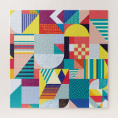 Decoratief geometrisch:  Abstract patroon. Legpuzzel (Horizontaal)