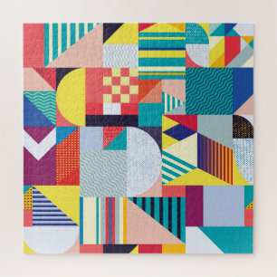 Decoratief geometrisch:  Abstract patroon. Legpuzzel