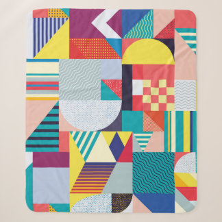 Decoratief geometrisch: Abstract patroon. Sherpa Deken