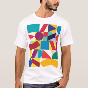 Decoratief geometrisch Abstract patroon T-shirt