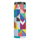 Decoratief geometrisch:  Abstract patroon. Thermosbeker (Achterkant)
