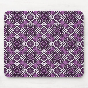 Decoratief geometrisch bloemenpatroon muismat