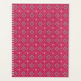 Decoratief geometrisch bloemenpatroon planner