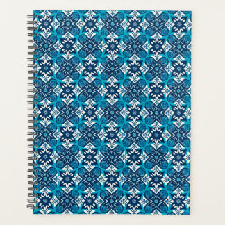 Decoratief geometrisch bloemenpatroon planner