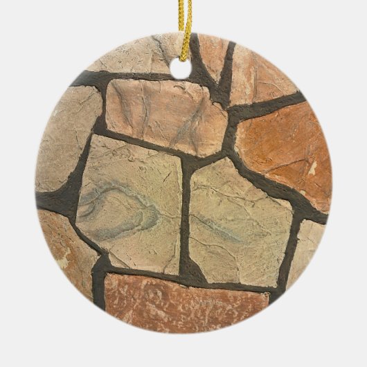 Decoratief gestone Paving Kijk Keramisch Ornament (Voorkant)